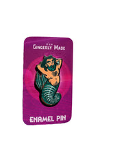 Load image into Gallery viewer, Skeleton Merman Enamel Pin - egads-shop