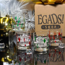 Load image into Gallery viewer, Retro Holiday Rocks Glass Set