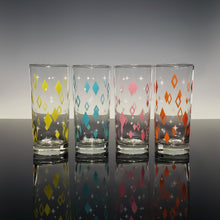 Load image into Gallery viewer, 8-Color Diner Diamonds Collins Drinkware Set
