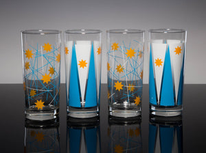 Toledo Sparks Drinkware 4 Glass Set