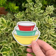 Primary Color Pyrex Stickers and Magnets