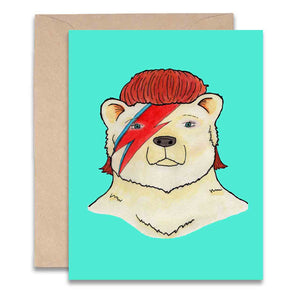 Bowie Bear Card - egads-shop
