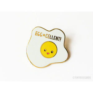 Eggcellent Fried Egg Enamel Pin - egads-shop