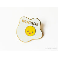 Eggcellent Fried Egg Enamel Pin - egads-shop