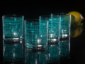 Basket Weave Drinking Glasses