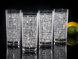 Basket Weave Drinking Glasses