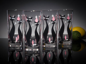 Atomic Cat Drinking Glasses