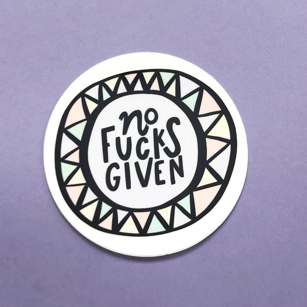 No F*cks Given Sticker - egads-shop