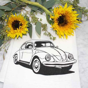 Retro Slug Bug Tea Towel - egads-shop