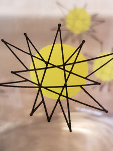 Atomic Starburst Rocks/Old Fashioned Drinking Glasses