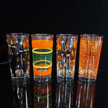 Load image into Gallery viewer, Orange MCM Mixed Print Collins Glasses Set