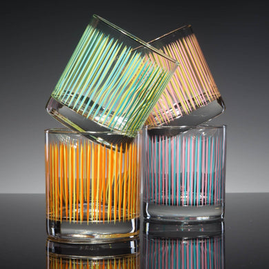 Atomic Drinkware Starburst Diamonds Collins Glasses Set of 4 Yellow & –  Pinup Parlor Boutique